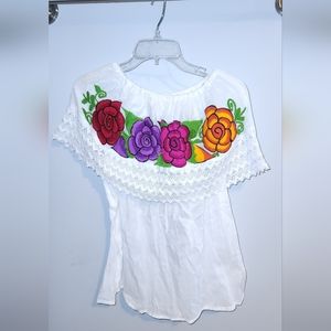 Off the shoulder Mexican Blouse